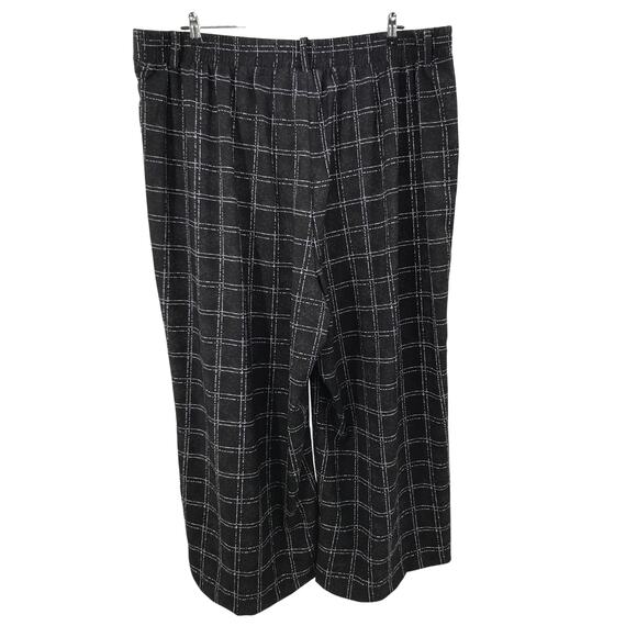 Torrid Wide Leg Crepe Ink Dot Plaid Pants Plus Size 28 - Picture 5 of 11